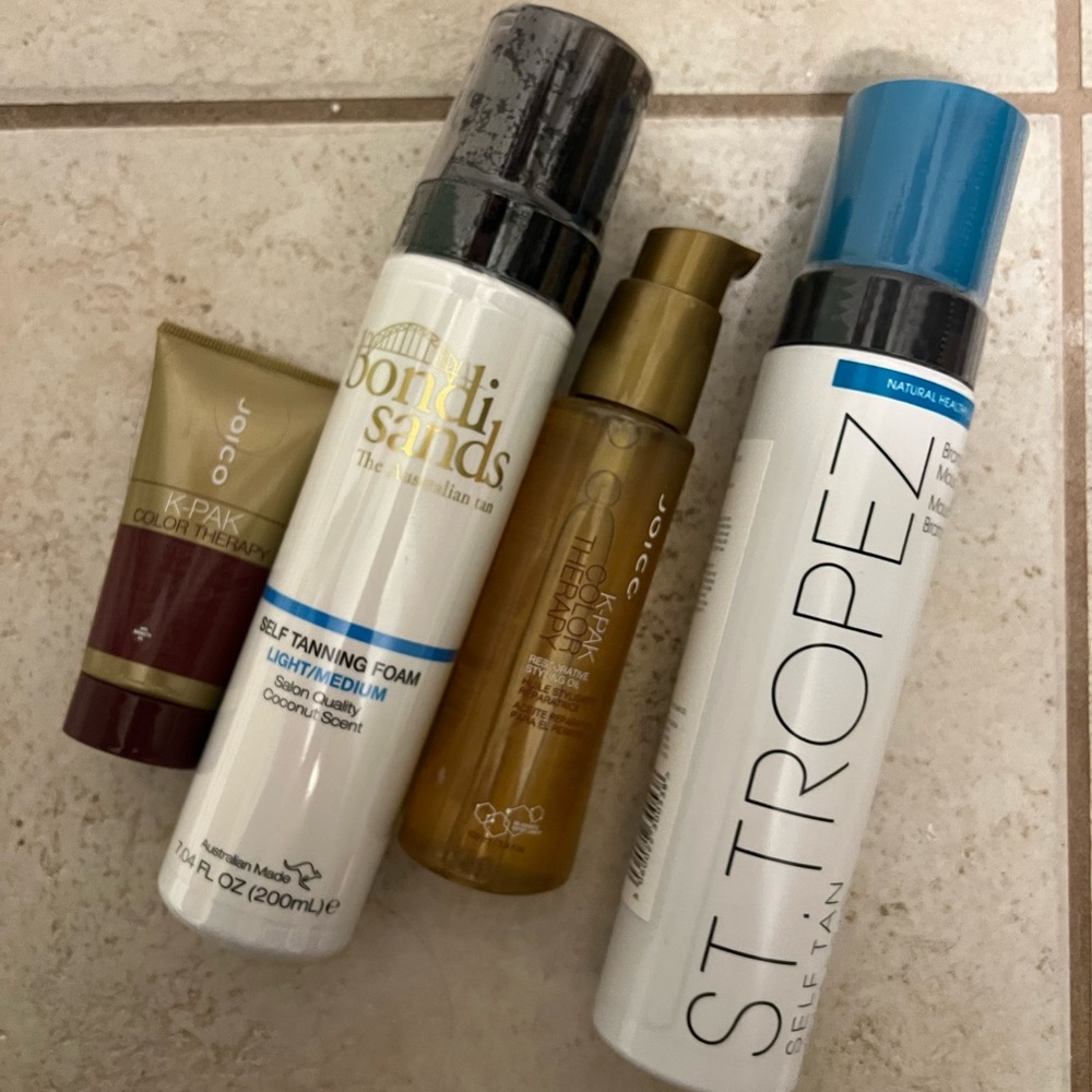 St tropez self tanner, Bondi Sands self tanner & joico products